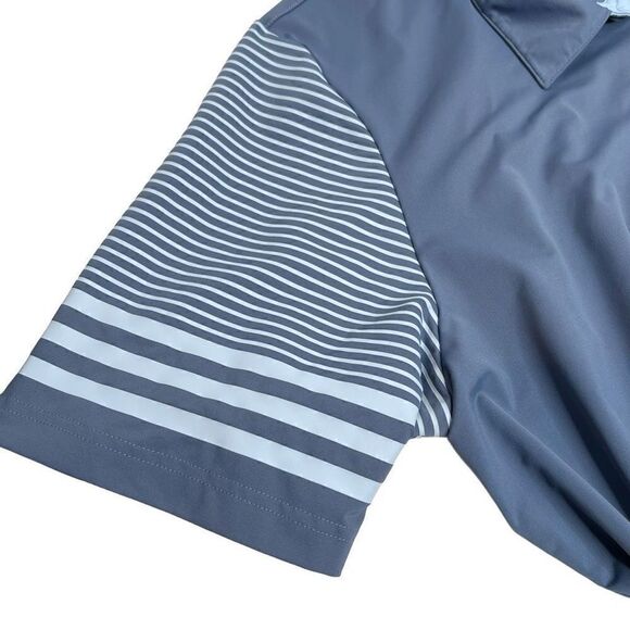 Adidas ultimate 365 blue striped sleeve golf polo size XL - Picture 6 of 13